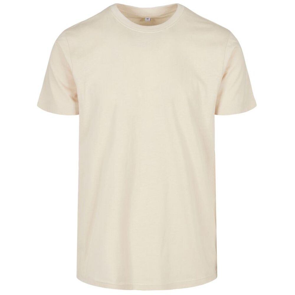 Build Your Brand Mens Basic Round Neck / Sand